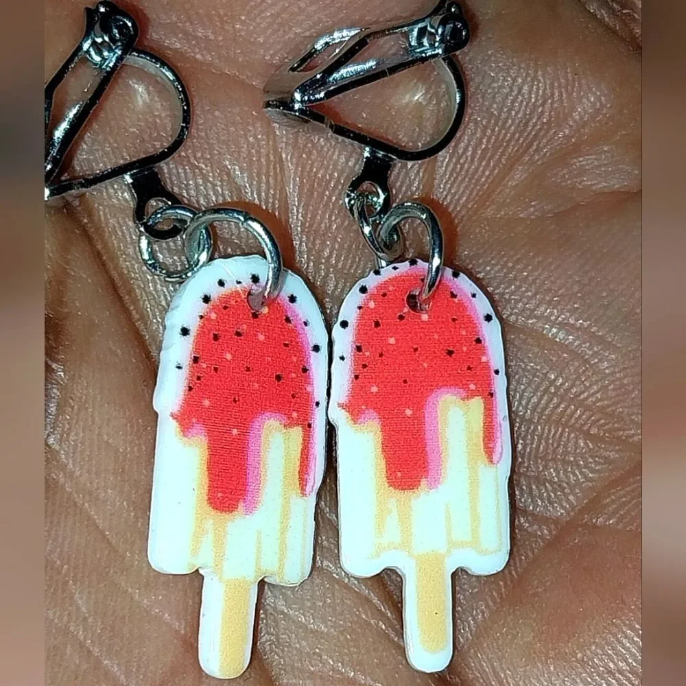 Super cute girls clip-on earrings